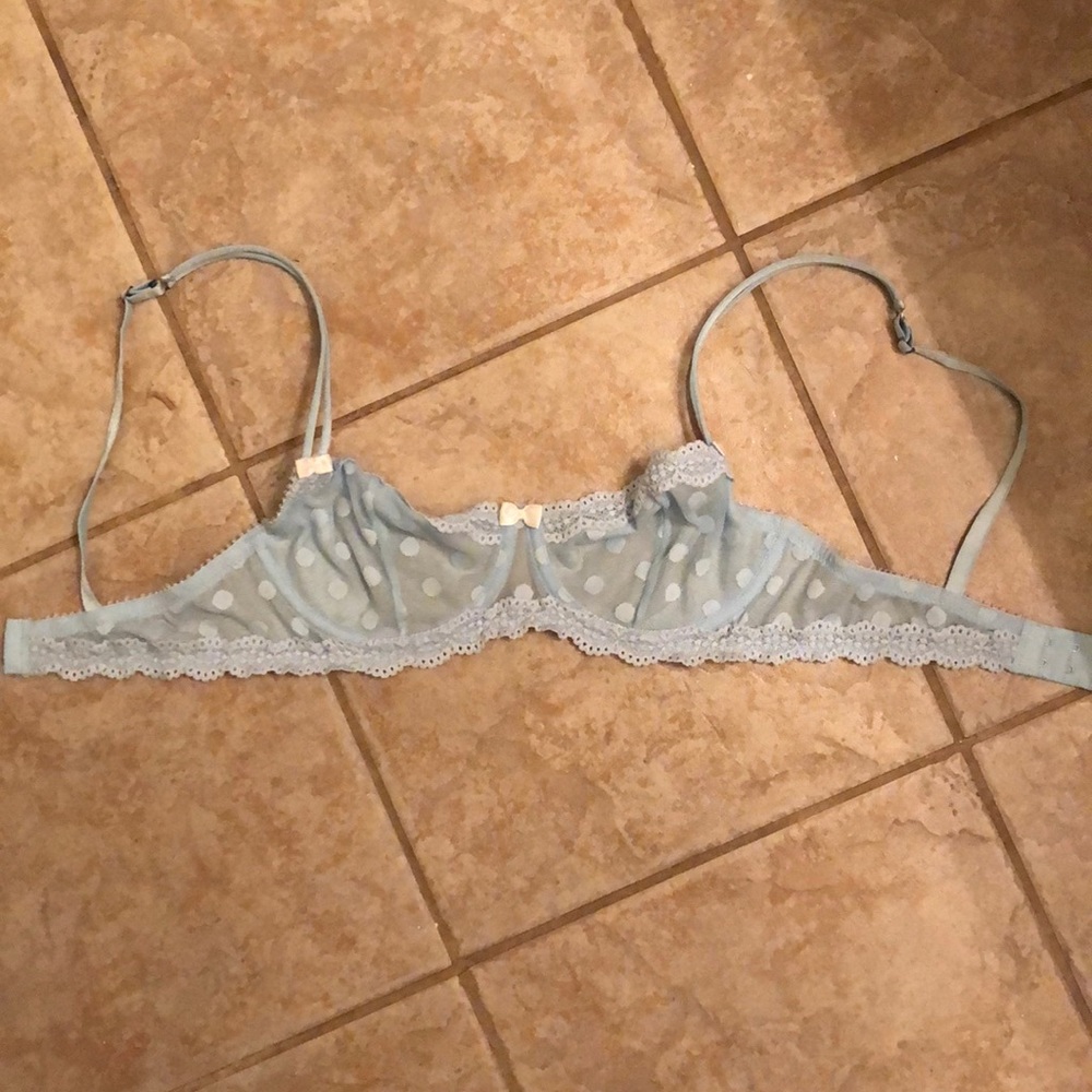 Light blue bra